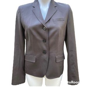 J. Crew brown chocolate colored wool blazer size 8